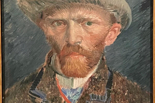 AMSTERDAM - Van Gogh self-portrait in Rijksmuseum (Peter Spann photo)